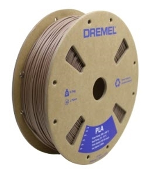 Picture of 3D PLA Filament Spool, 1.75mm Diameter, Matte Brown 0.75kg