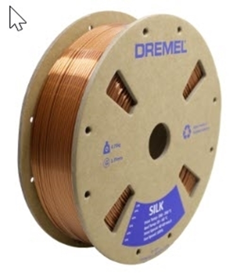 Picture of 3D Silk PLA Filament Spool, 1.75mm Diameter, Copper 0.75kg