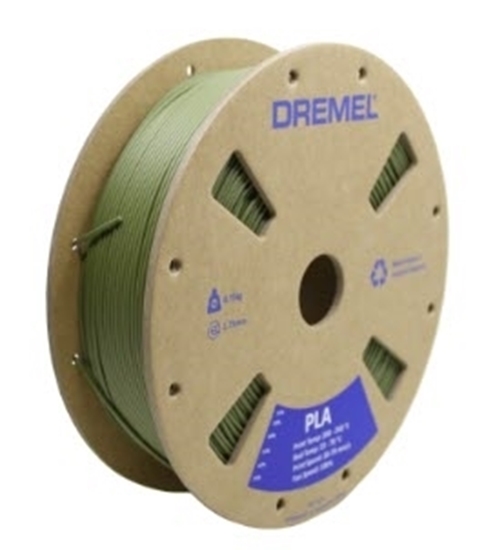 Picture of 3D PLA Filament Spool, 1.75mm Diameter, Matte Olive Green 0.75kg