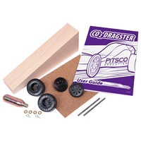Photo de CO2 Dragster 8" Basswood Kit (WITHOUT POLYSTYRENE BLANK)