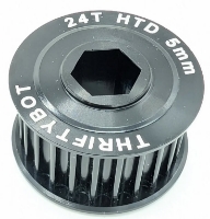 Picture of 24 Tooth HTD Pulley 1/2" Hex Bore