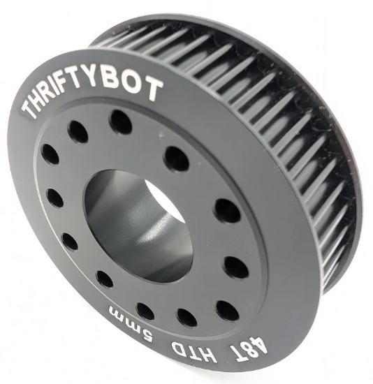 Photo de 48 Tooth HTD Pulley - Bearing / Hub Bore