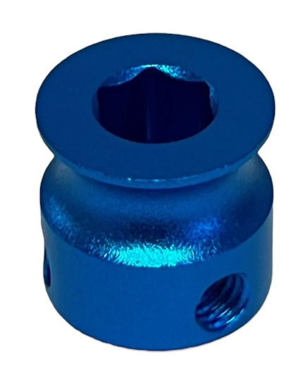 Photo de 10mm OD 6mm Hex-Shaft Round Groove Pulley