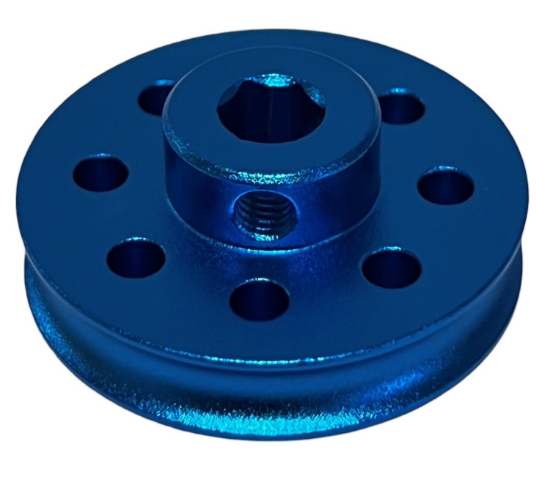 Picture of 30mm OD 6mm Hex-Shaft Round Groove Pulley
