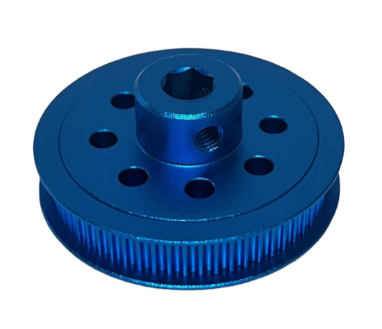 Photo de 60 Tooth GT2 6mm Hex-Shaft Timing Belt Pulley