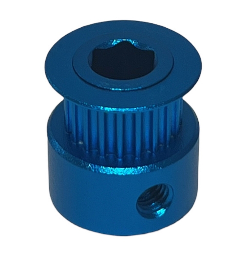 Picture of 20 Tooth GT2  6mm Hex-Shaft Timing Belt Pulley