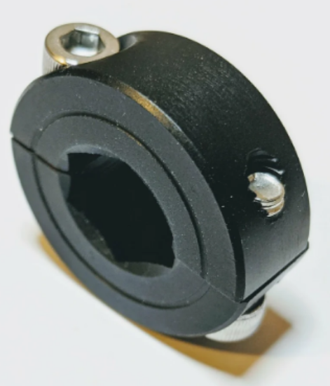 Picture of QTY 5 - Balanced 1/2 Inch Hex Bore Split Clamping Collar