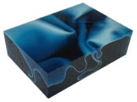 Picture of Blue Acrylic Square Blank (50mmx70mmx20mm)