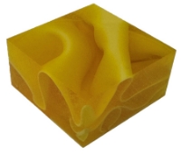 Picture of Yellow Acrylic Square Blank (40mmx40mmx20mm)