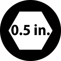 Picture of Standard 20 DP Gear, 1/2 Hex, Steel, 48 Tooth, Non Weight Relieved