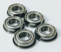 Picture of QTY 5 - 8mm x 16mm x 5mm Flanged Round Bearing