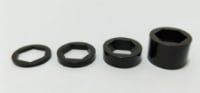 Picture of QTY 50 - Thrifty 1/2" Hex Spacers, 1/16 Inch Thick